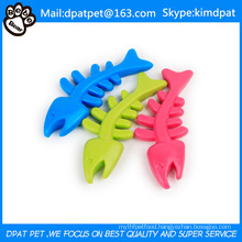 Fish Bone Color Rubber Dog Toy Pet Products